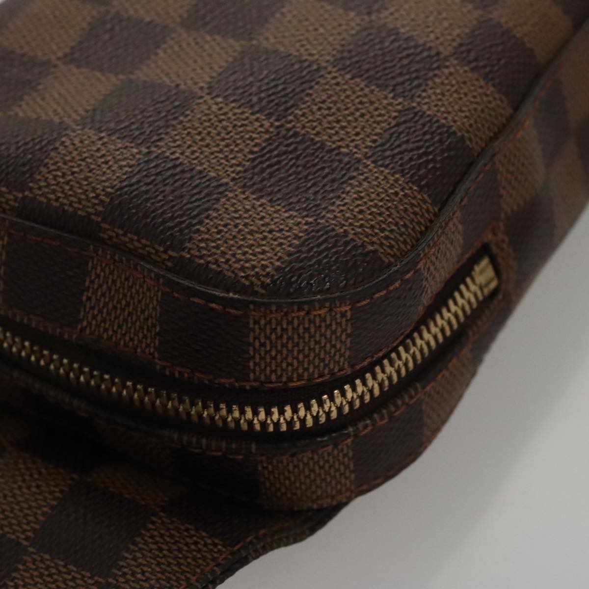 Louis Vuitton Geronimos Brown Canvas Shoulder Bag