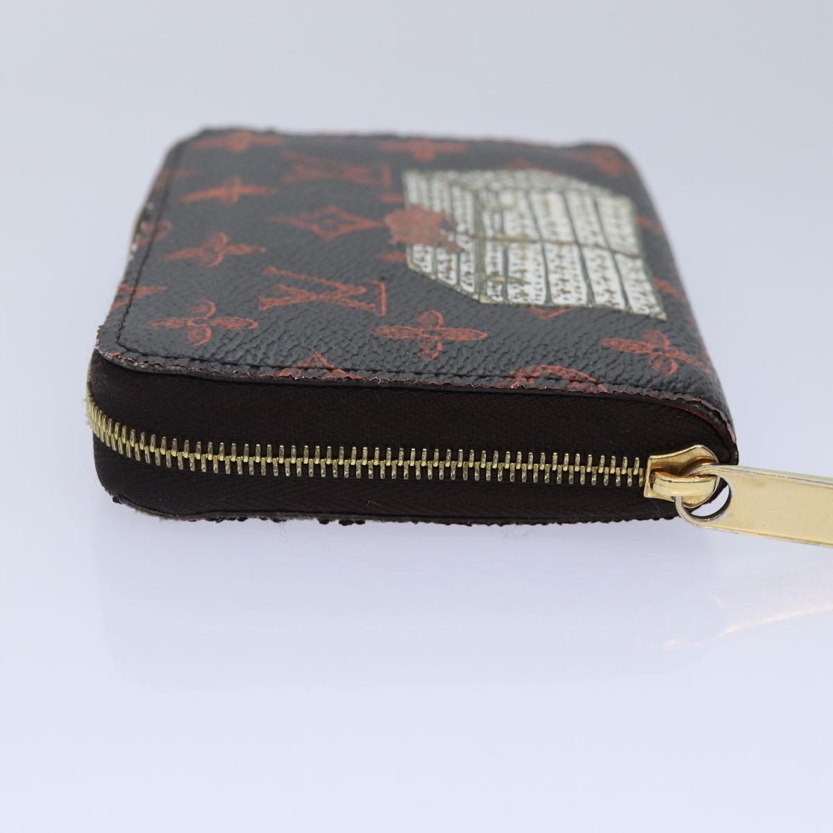 Louis Vuitton Zippy Coin Purse Brown Canvas Wallet