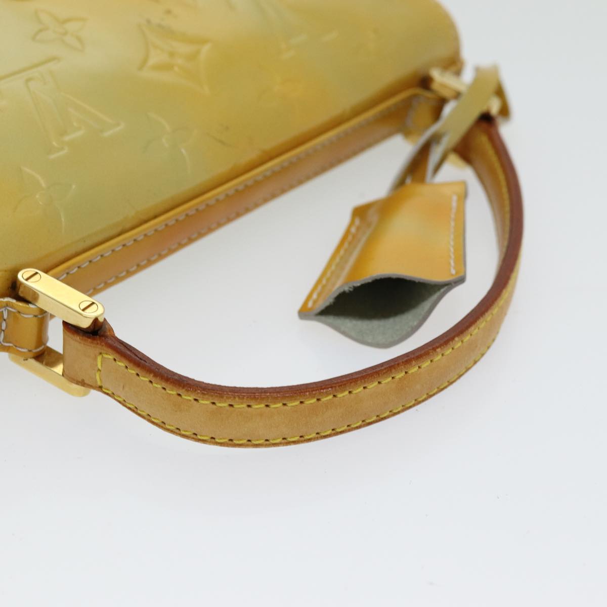 Louis Vuitton Spring Street Yellow Patent Leather Handbag