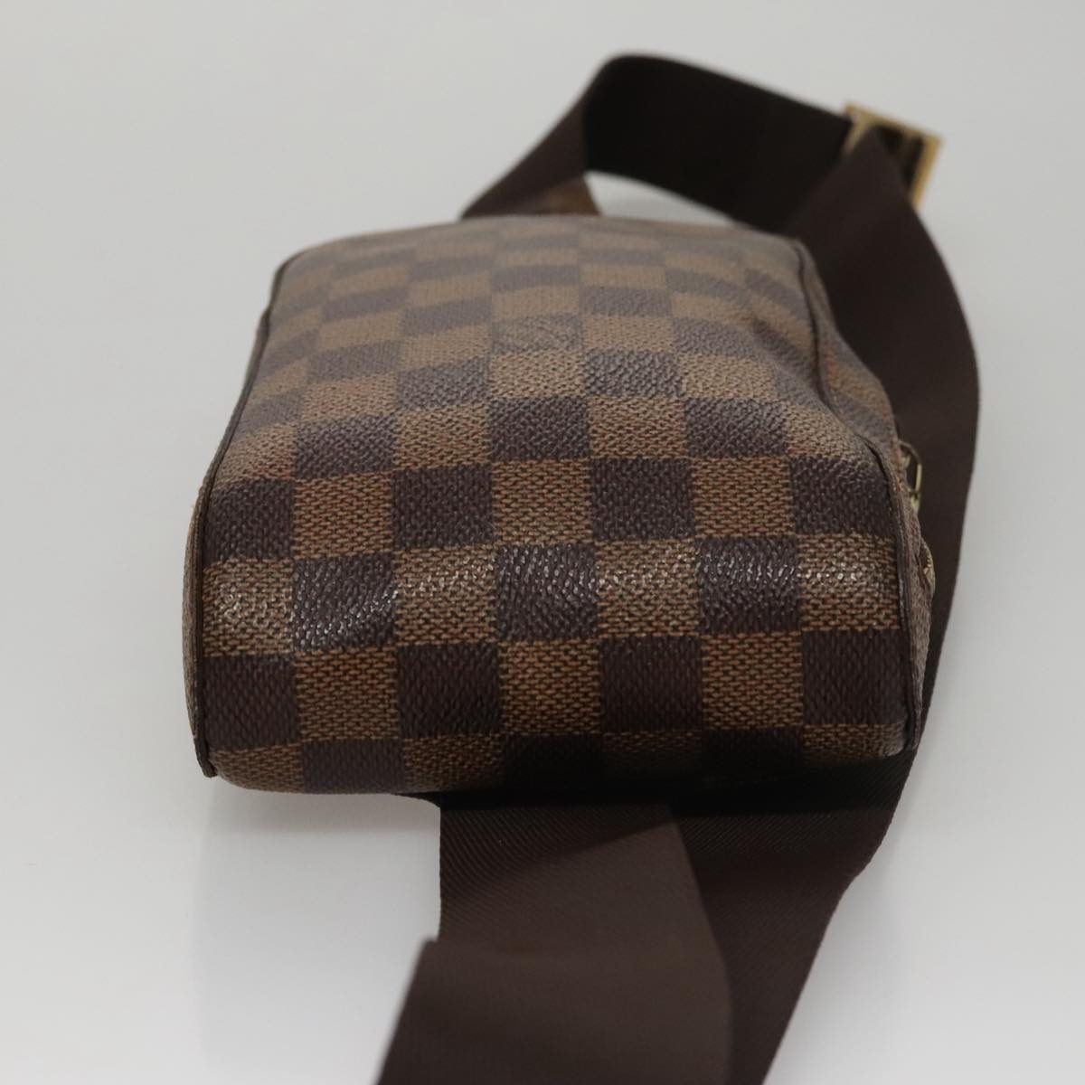 Louis Vuitton Geronimos Brown Canvas Shoulder Bag