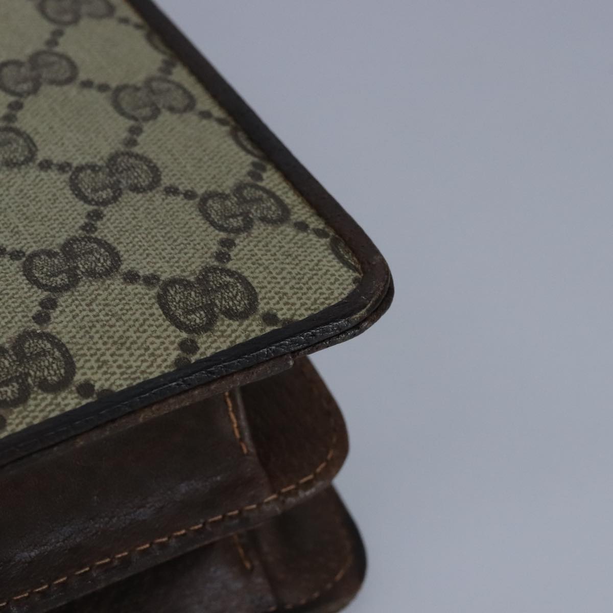 Gucci Horsebit Beige Canvas Shoulder Bag