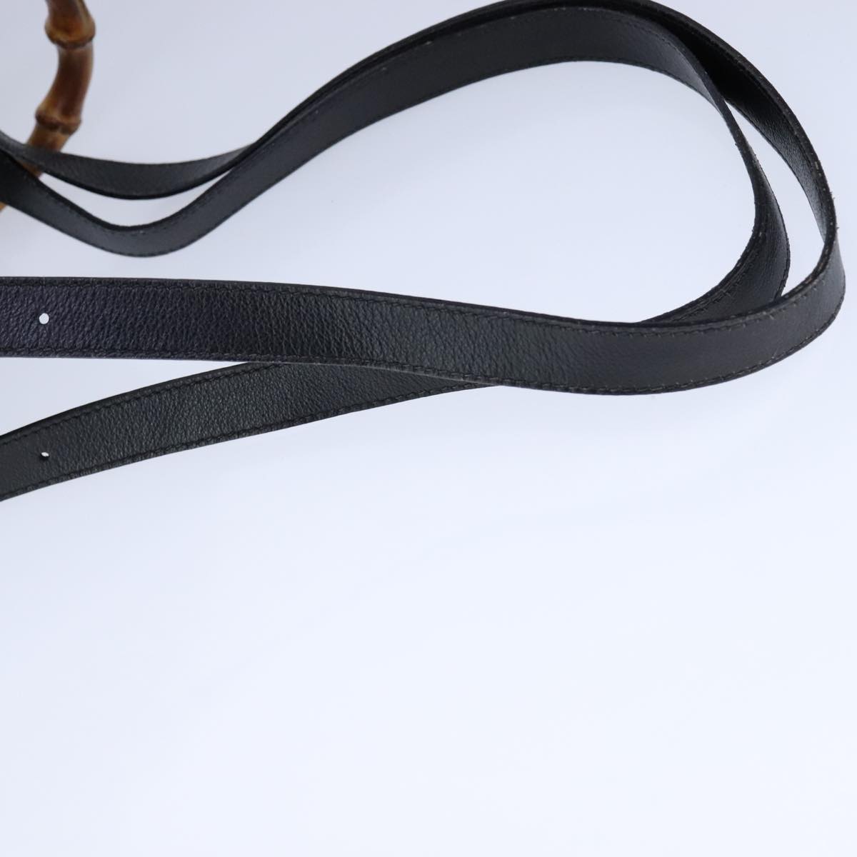 Gucci Bamboo Black Leather Backpack Bag
