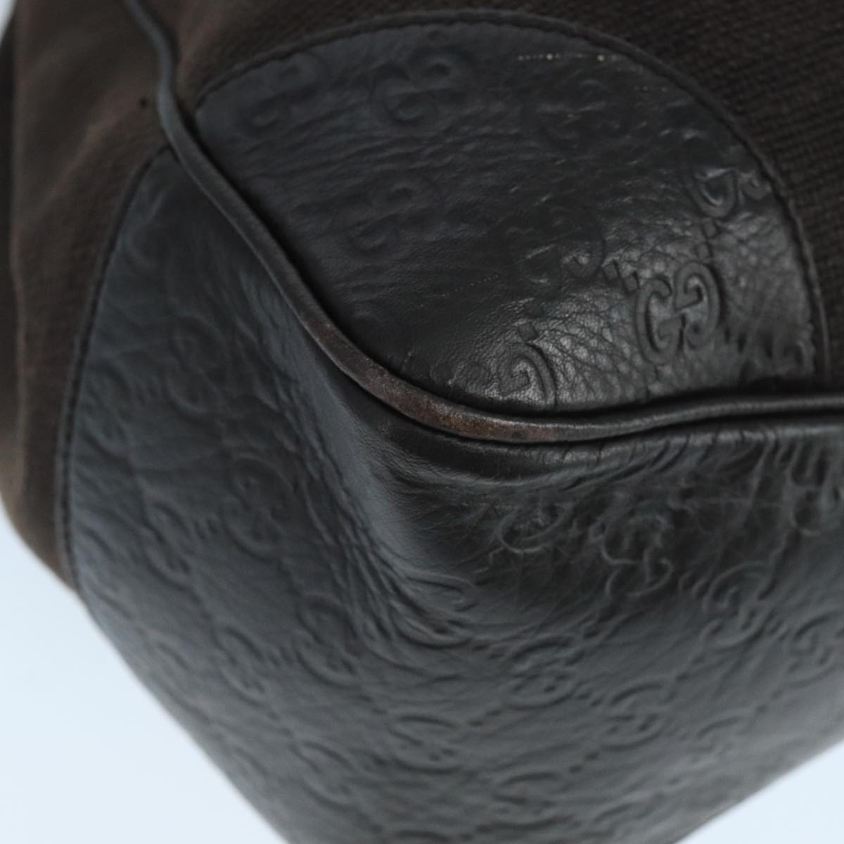 Gucci Guccissima Brown Canvas Shoulder Bag