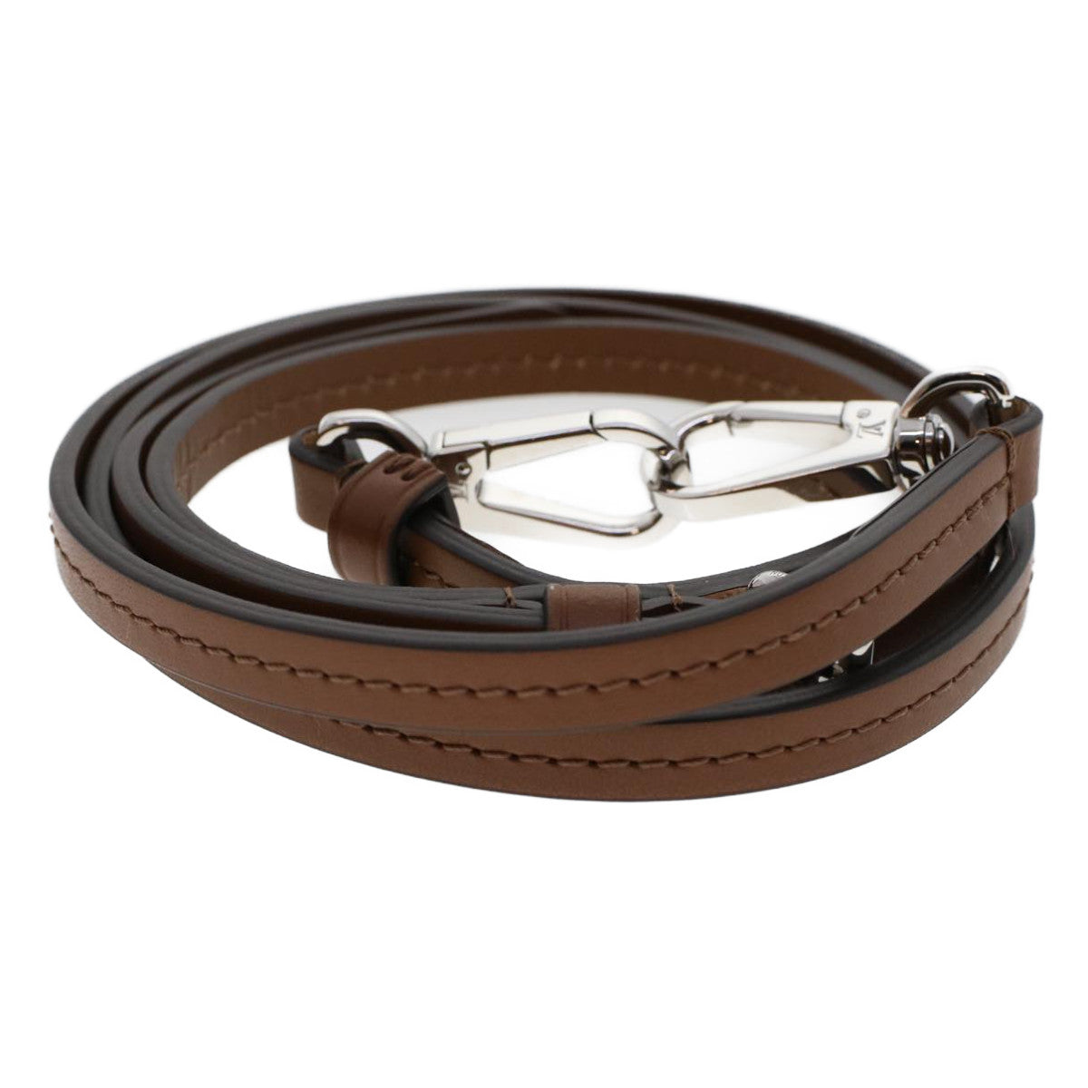Louis Vuitton Shoulder Strap Brown Leather Bag Jewelry