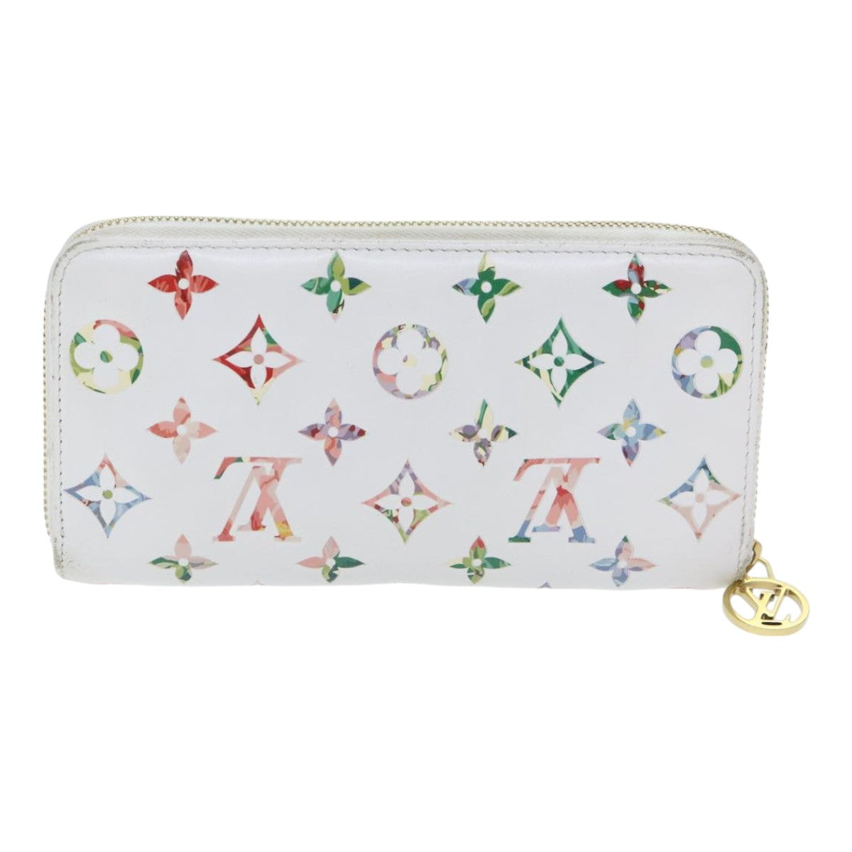 Louis Vuitton Zippy Wallet White Leather Wallet