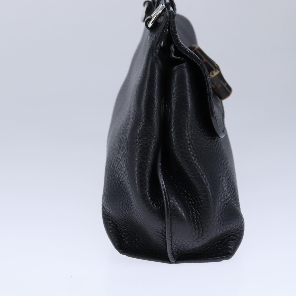 Gucci Bamboo Black Leather Handbag