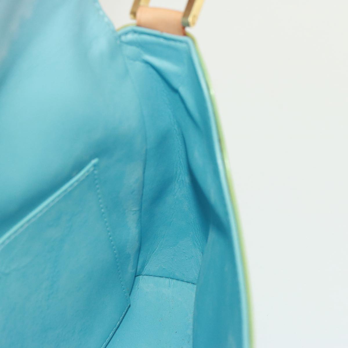 Louis Vuitton Thompson Street Green Patent Leather Shoulder Bag