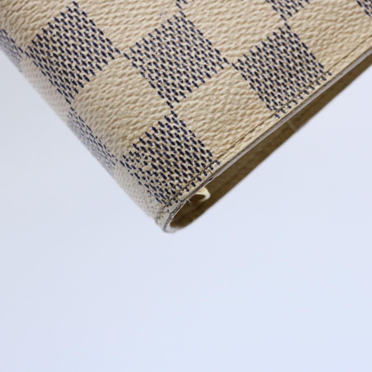 Louis Vuitton Agenda Mm White Canvas Wallet