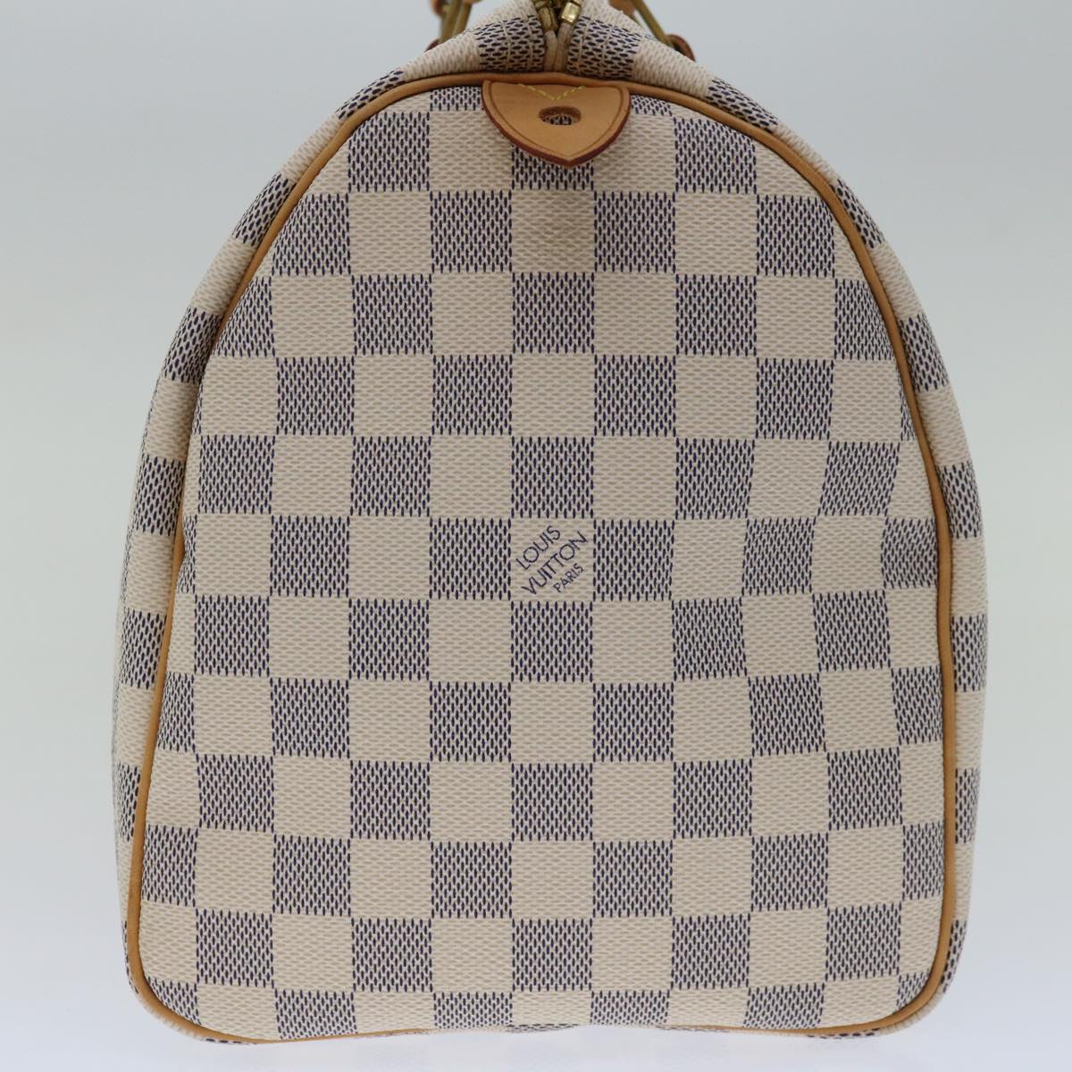 Louis Vuitton Speedy 30 White Canvas Handbag