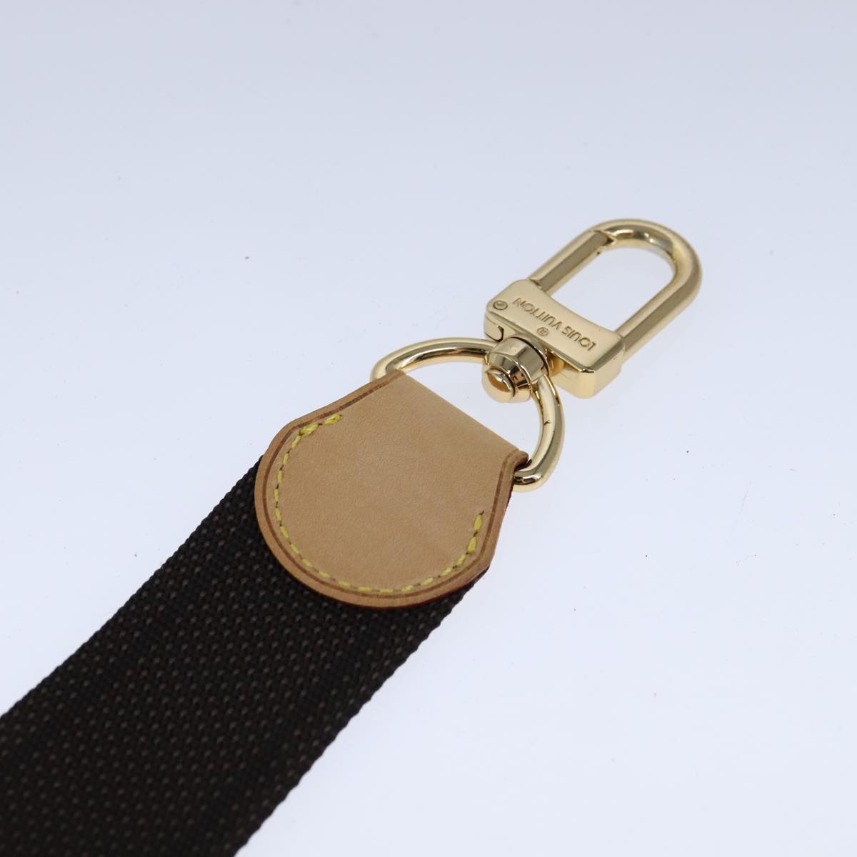 Louis Vuitton Shoulder Strap Brown Canvas Bag Jewelry