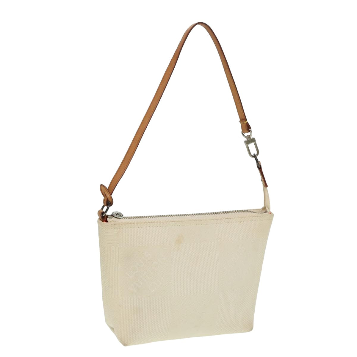Louis Vuitton Volunteer White Canvas Clutch Bag