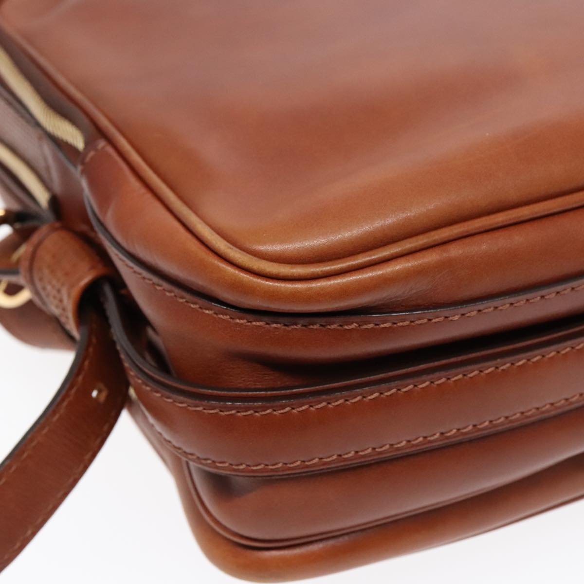 Louis Vuitton Trotteur Brown Leather Shoulder Bag
