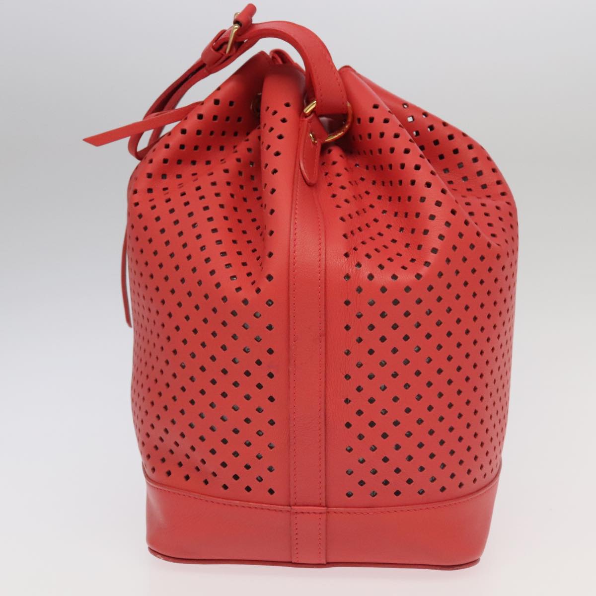 Louis Vuitton Noe Red Leather Shoulder Bag
