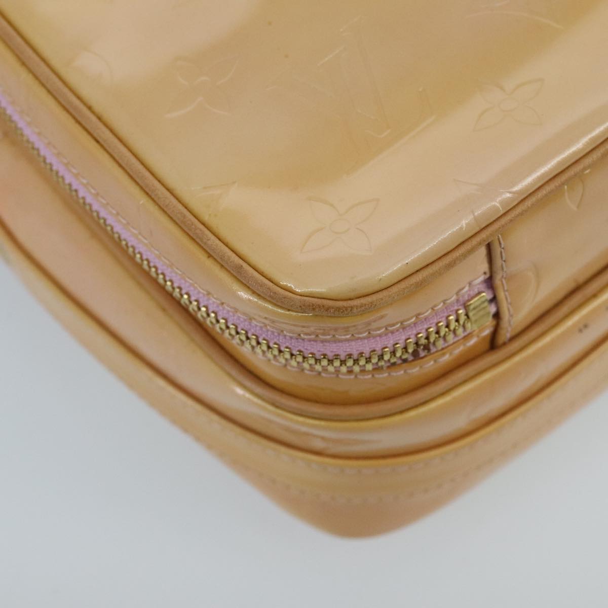 Louis Vuitton Wooster Camel Patent Leather Shoulder Bag