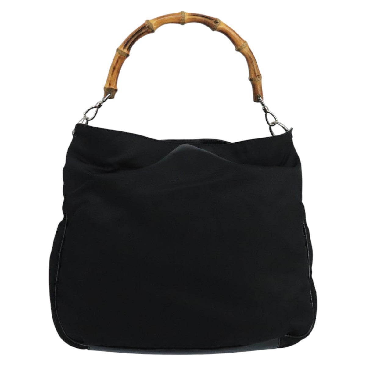 Gucci Bamboo Black Synthetic Handbag ()