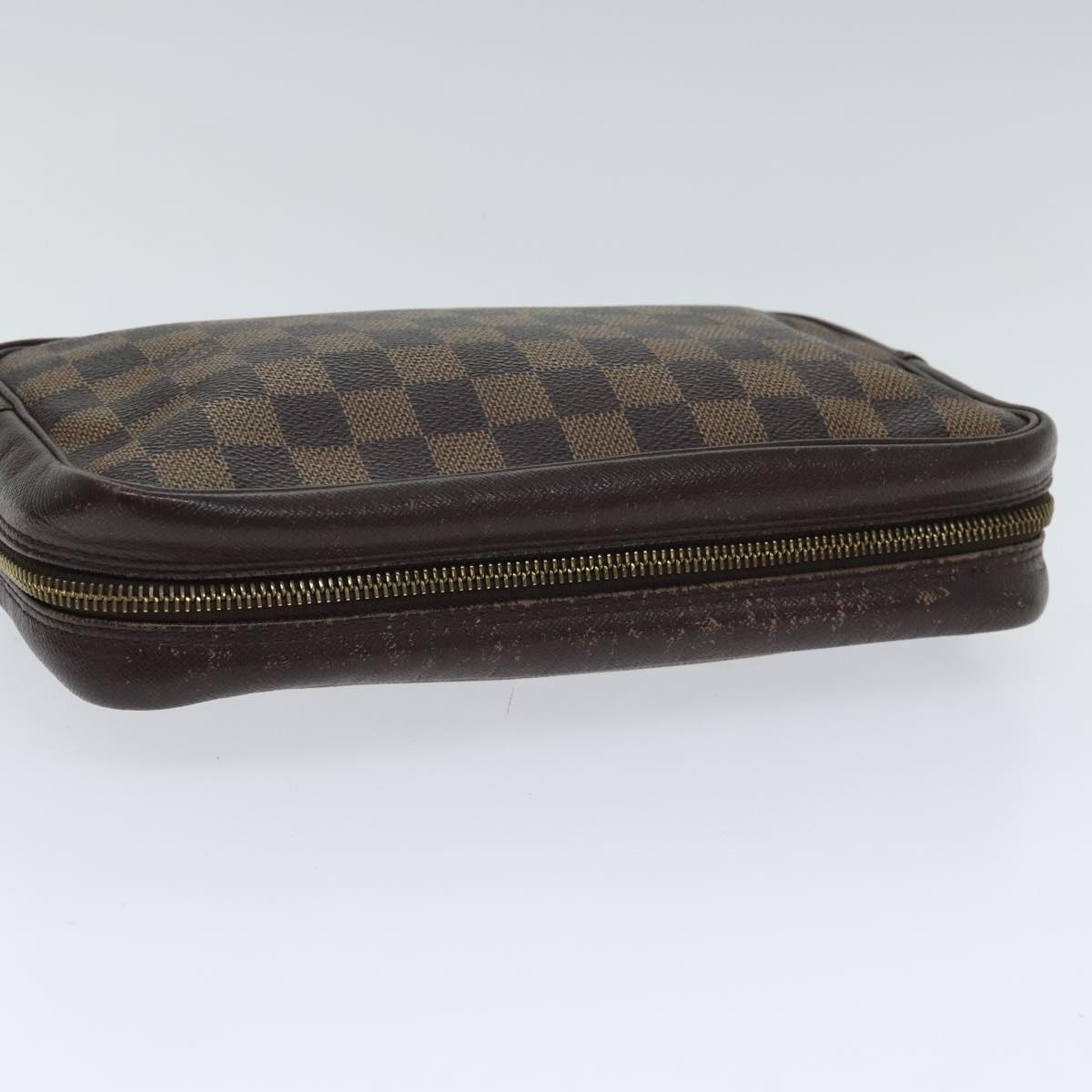 Louis Vuitton Trousse Toilette 28 Brown Canvas Clutch Bag
