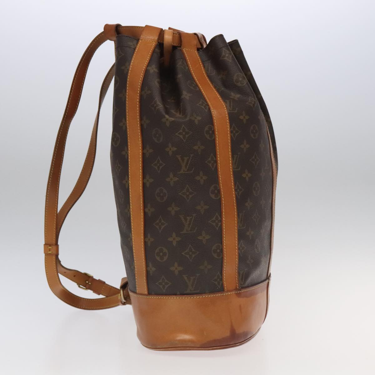 Louis Vuitton Randonnée Brown Canvas Backpack Bag