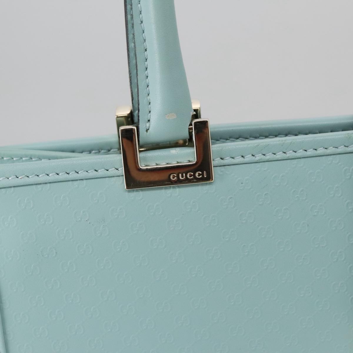 Gucci Jackie Blue Leather Handbag