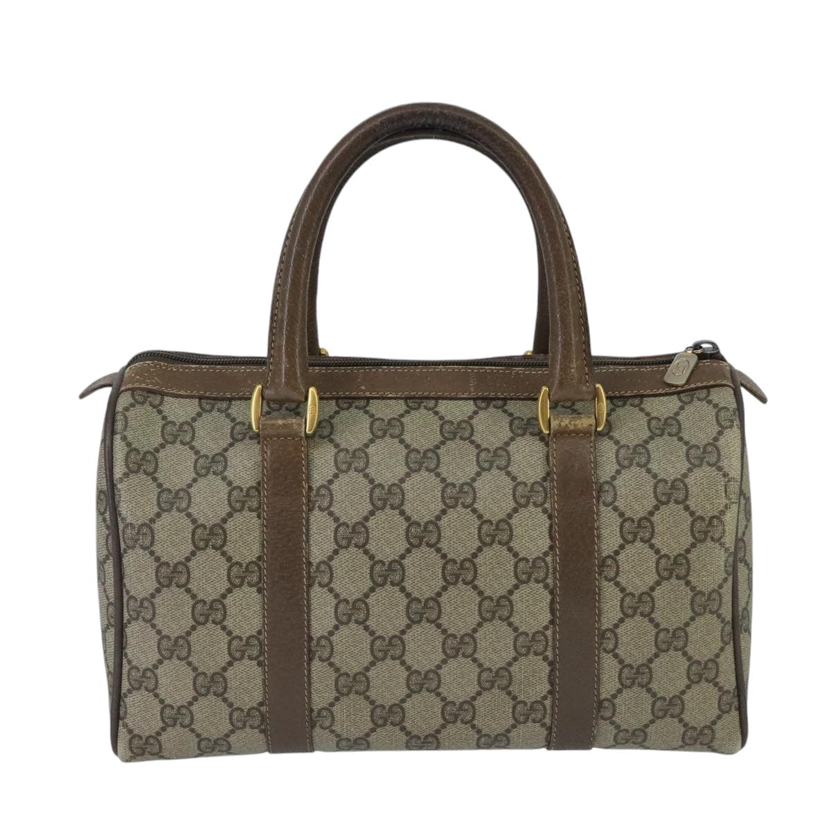 Gucci Gg Supreme Beige Canvas Travel Bag