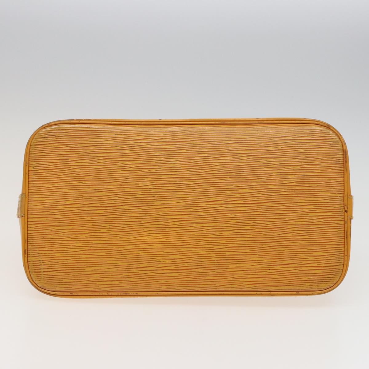 Louis Vuitton Alma Yellow Leather Handbag