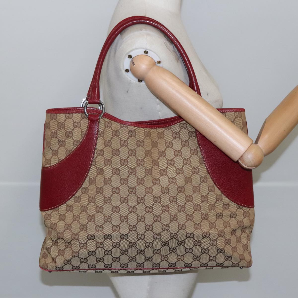Gucci Beige Canvas Tote Bag
