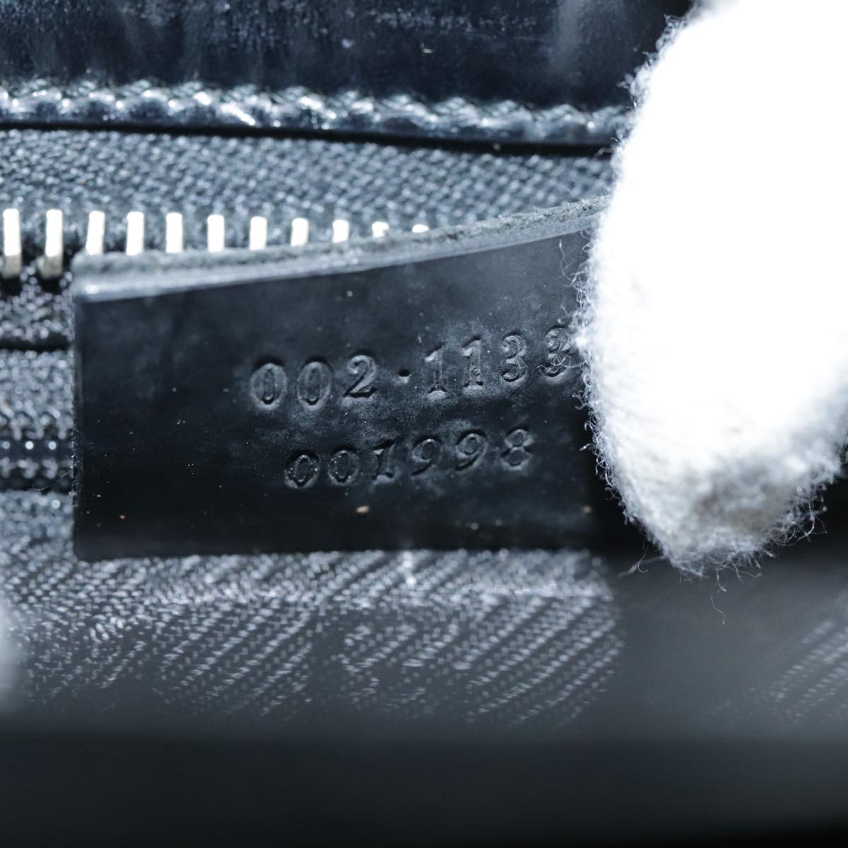 Gucci Black Patent Leather Tote Bag