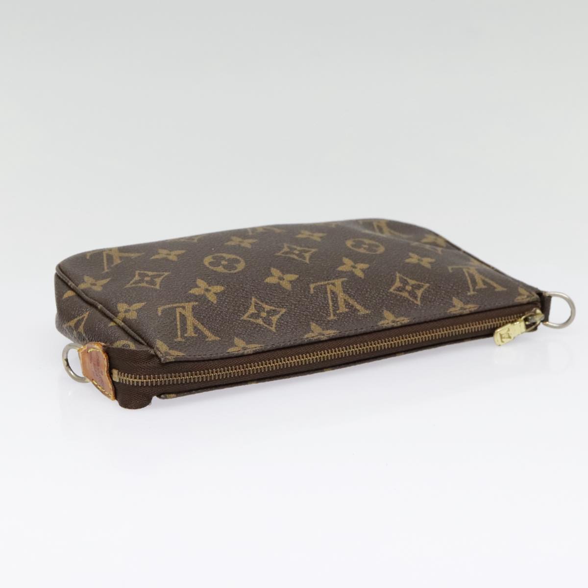 Louis Vuitton Pochette Accessoire Brown Canvas Clutch Bag