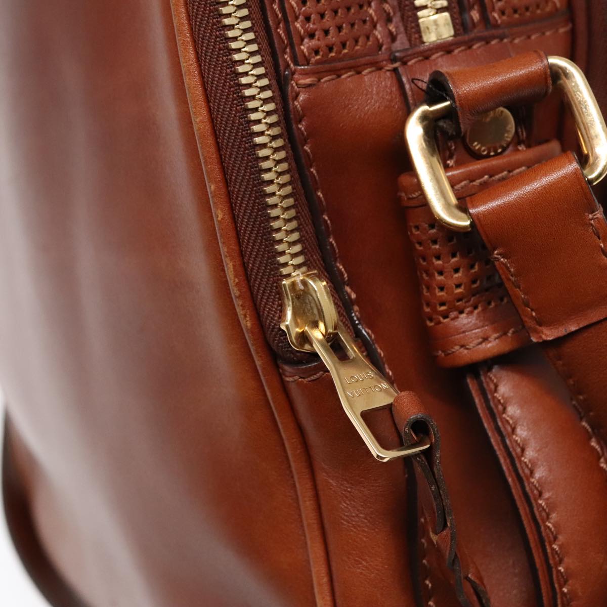 Louis Vuitton Trotteur Brown Leather Shoulder Bag