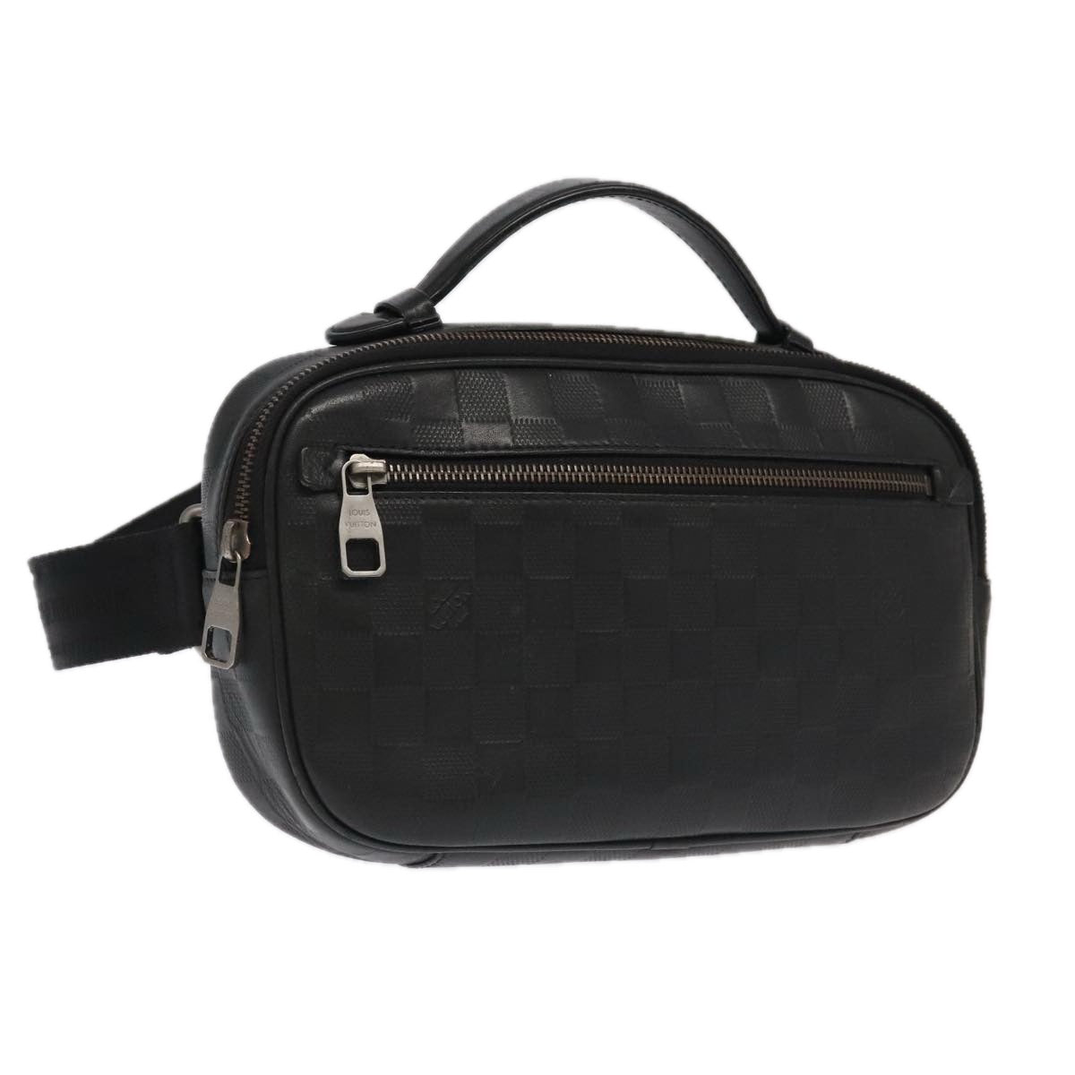 Louis Vuitton Ambler Black Leather Shoulder Bag