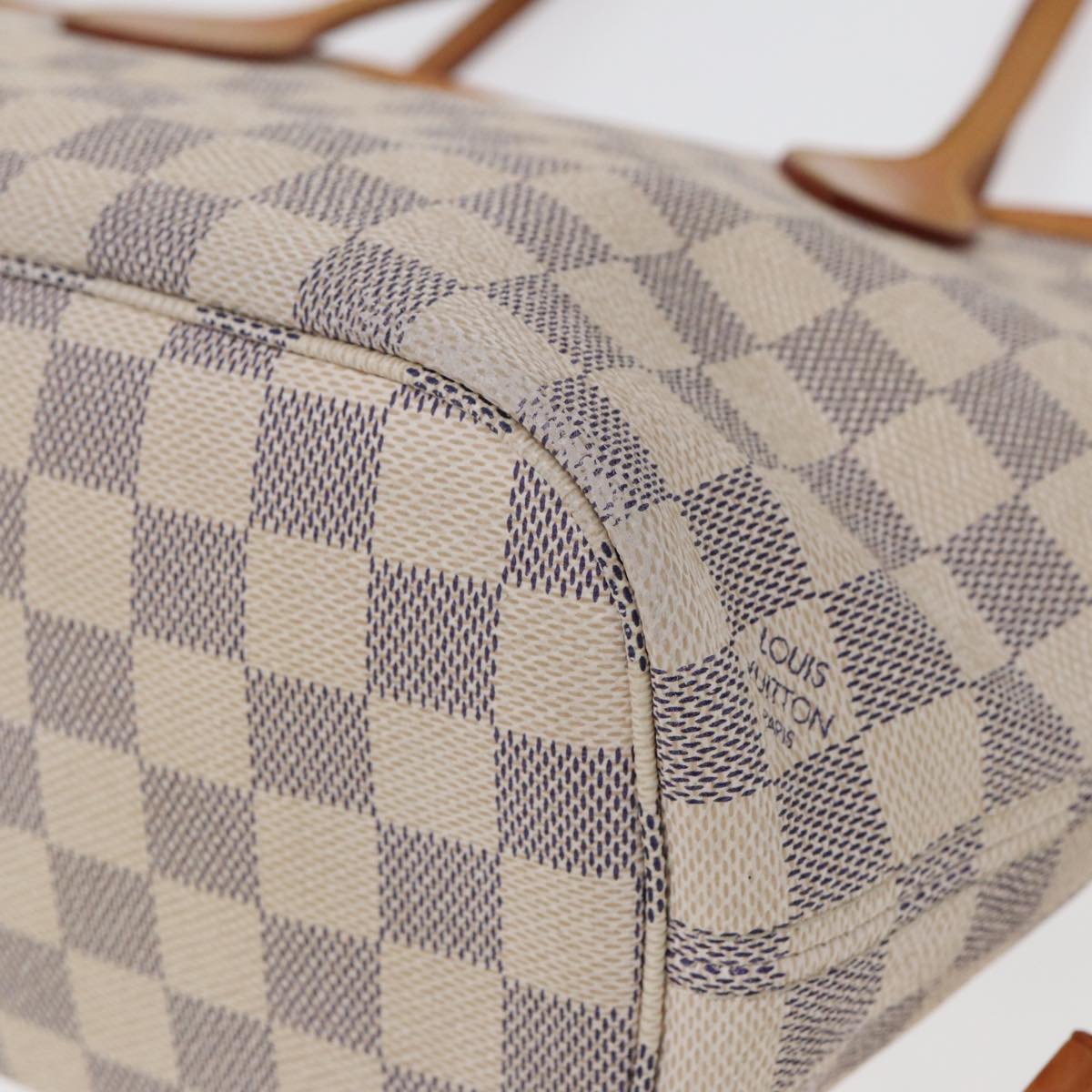 Louis Vuitton Neverfull Pm White Canvas Tote Bag
