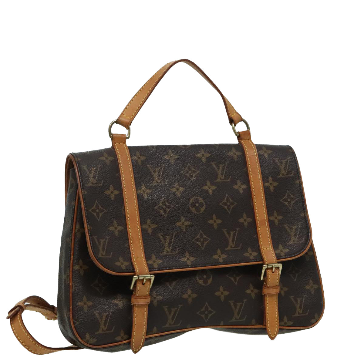 Louis Vuitton Marelle Brown Canvas Backpack Bag