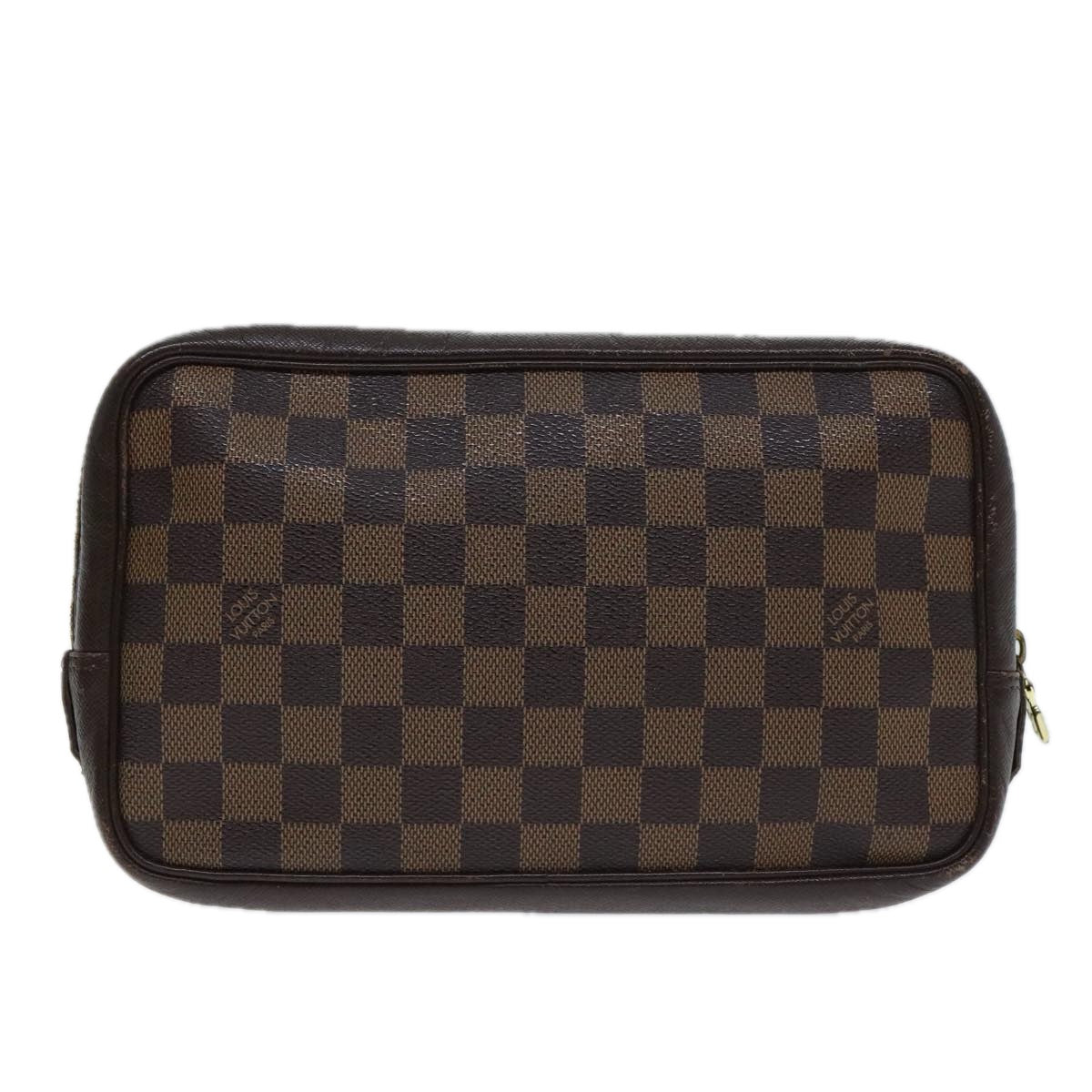 Louis Vuitton Trousse Toilette 28 Brown Canvas Clutch Bag