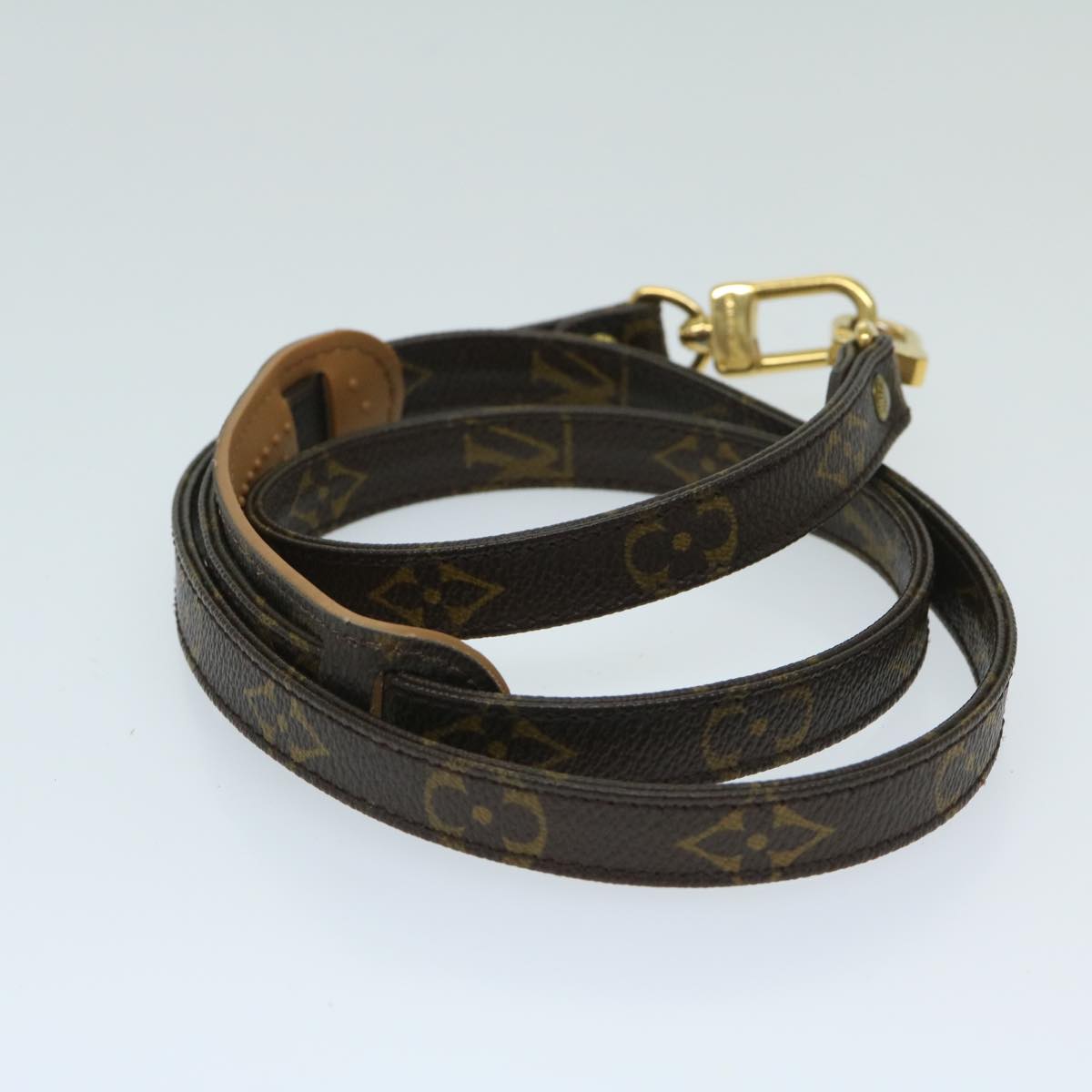 Louis Vuitton Shoulder Strap Brown Canvas Bag Jewelry