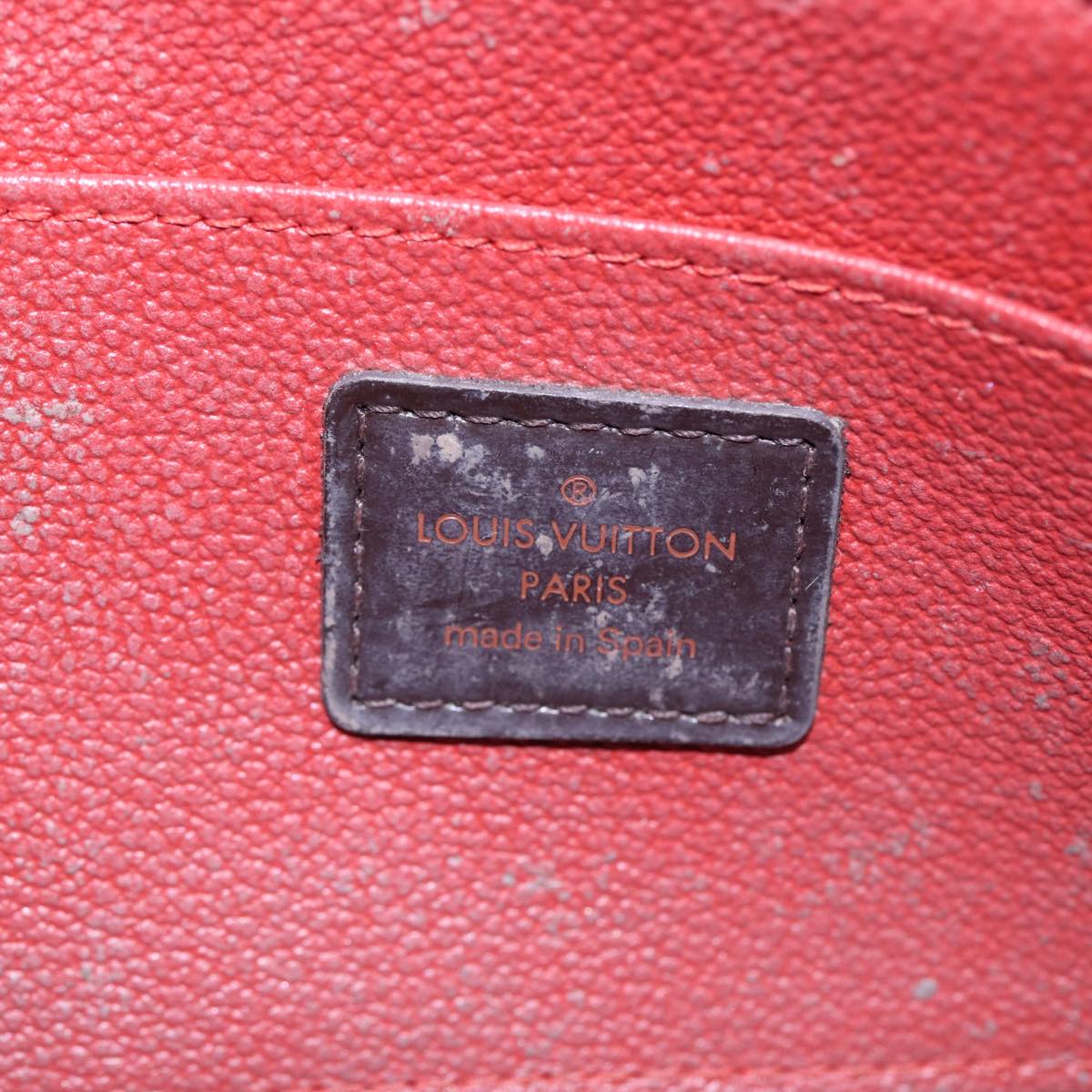 Louis Vuitton Trousse A Maquillage Brush Brown Canvas Clutch Bag
