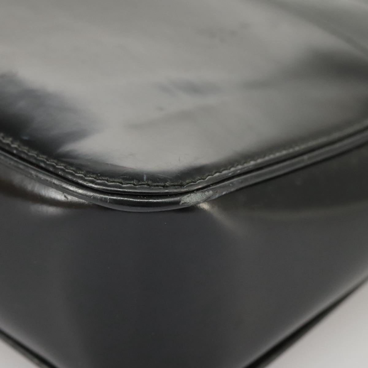 Gucci Black Patent Leather Tote Bag