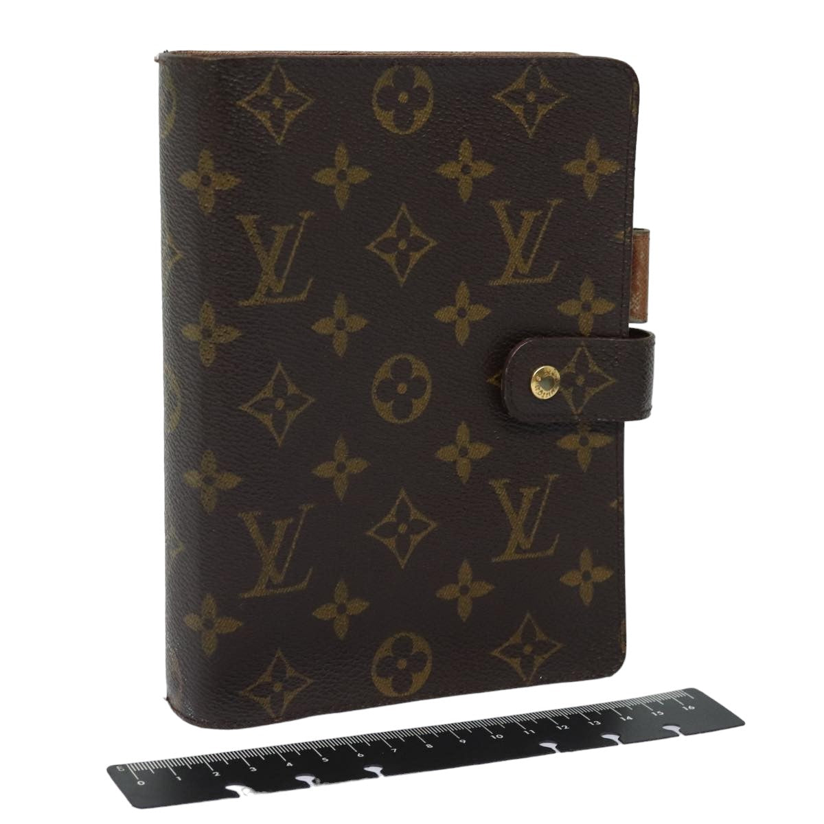Louis Vuitton Agenda Cover Brown Canvas Wallet