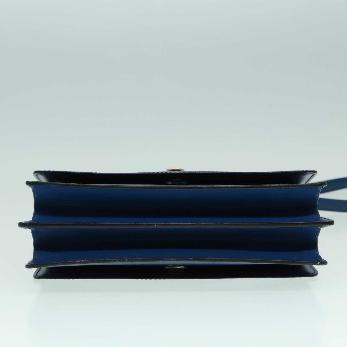 Louis Vuitton Grenelle Blue Leather Shoulder Bag