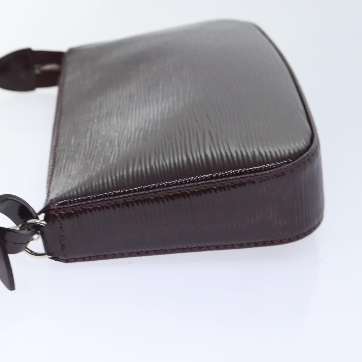 Louis Vuitton Pochette Accessoire Purple Leather Clutch Bag