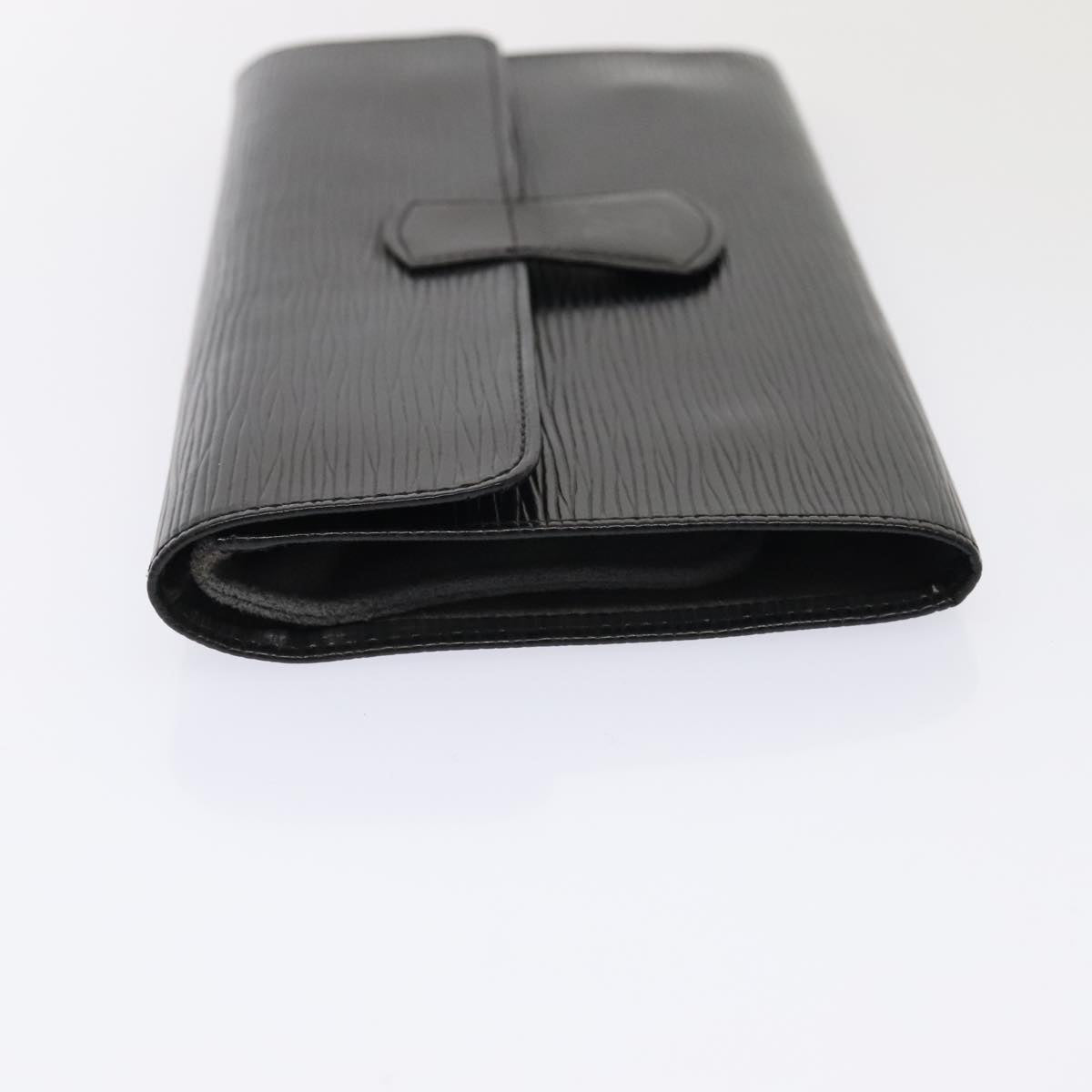 Louis Vuitton Rouleau Black Leather Clutch Bag