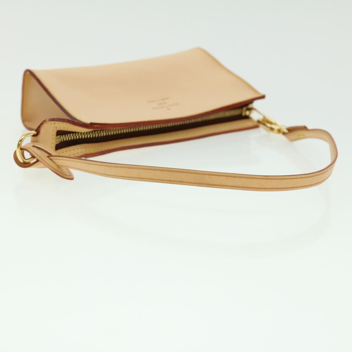 Louis Vuitton Bucket Pm Beige Leather Shoulder Bag