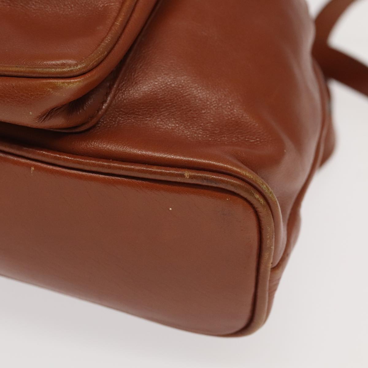 Gucci Bamboo Brown Leather Backpack Bag