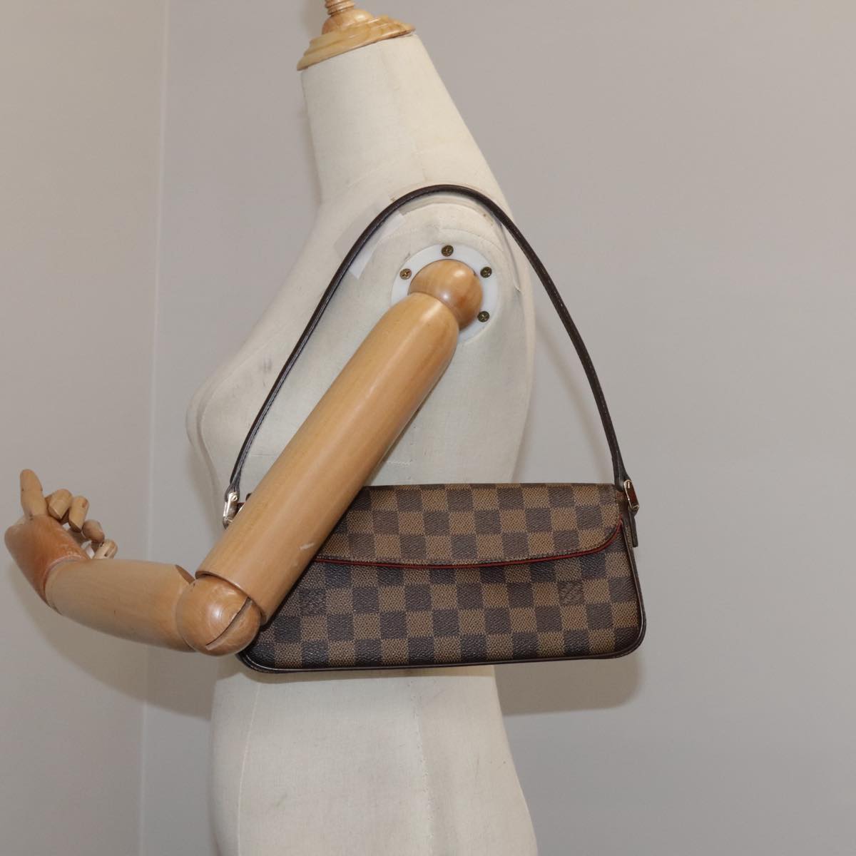 Louis Vuitton Recoleta Brown Canvas Shoulder Bag