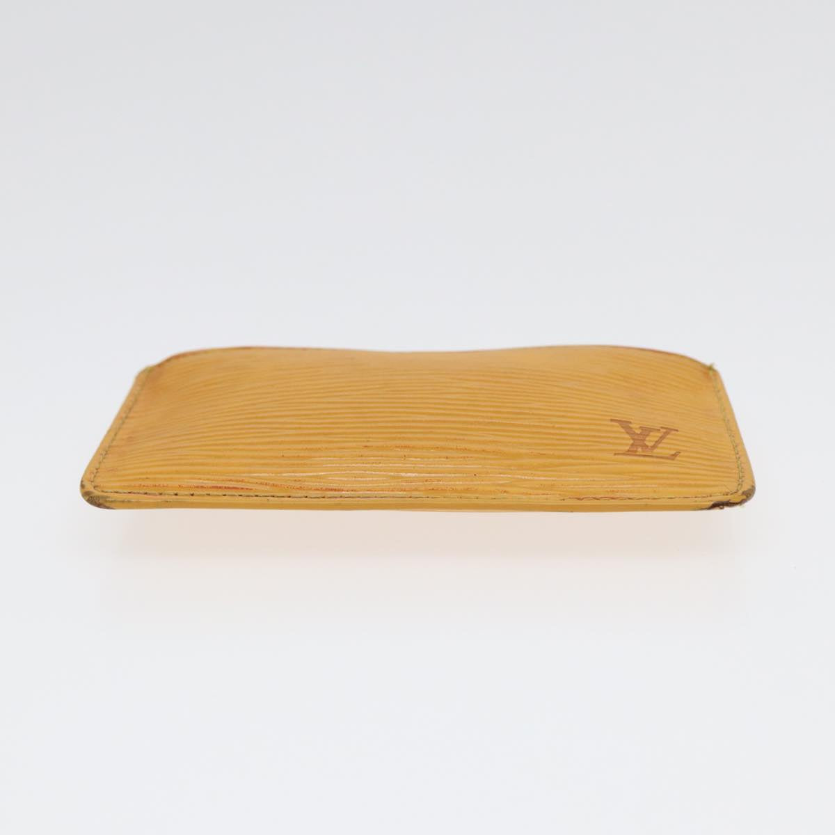 Louis Vuitton Pochette Clés Yellow Leather Wallet