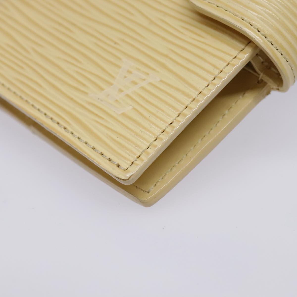 Louis Vuitton Agenda Cover Beige Leather Wallet