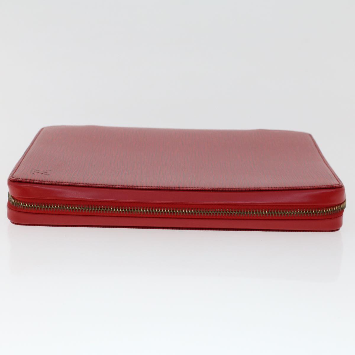 Louis Vuitton Pochette Red Leather Clutch Bag