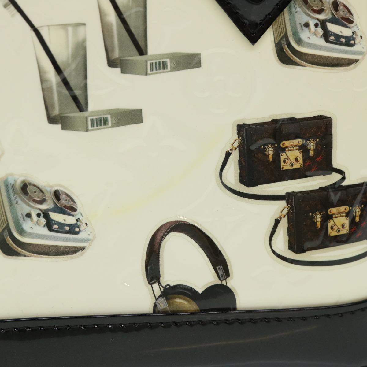 Louis Vuitton Alma White Patent Leather Handbag