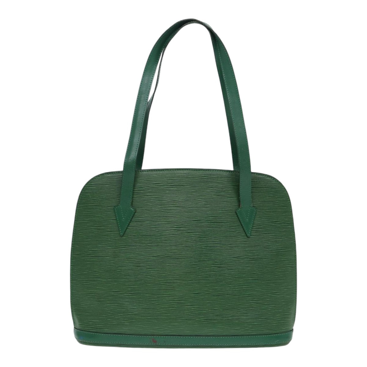 Louis Vuitton Lussac Green Leather Shoulder Bag