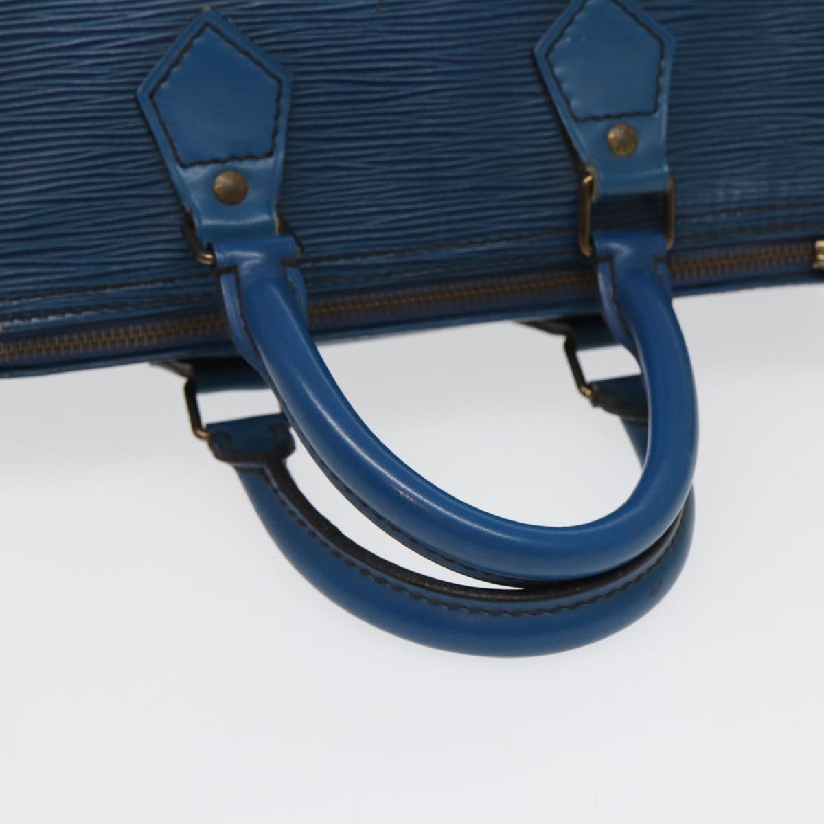 Louis Vuitton Speedy 25 Navy Leather Handbag