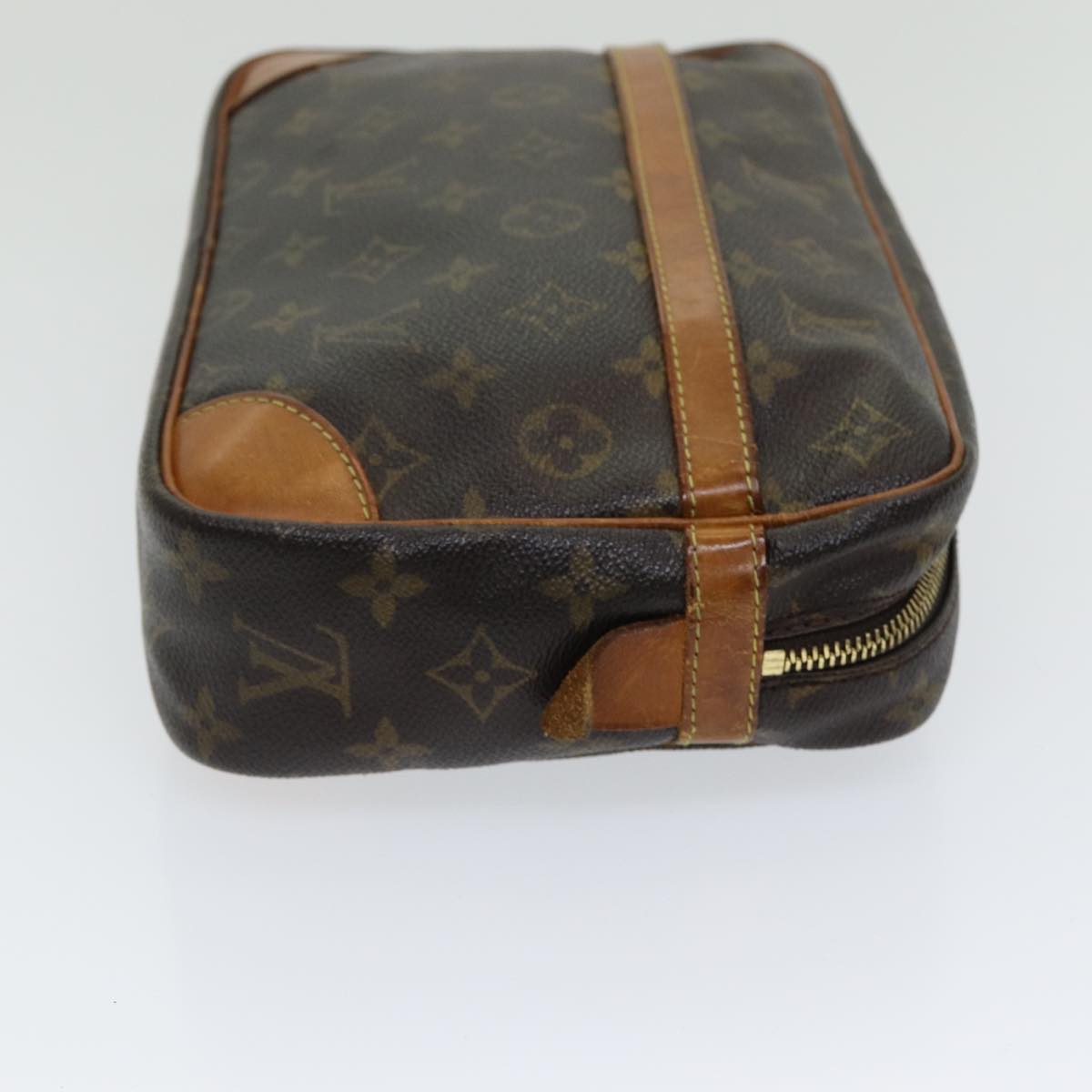 Louis Vuitton Compiegne 28 Brown Canvas Clutch Bag