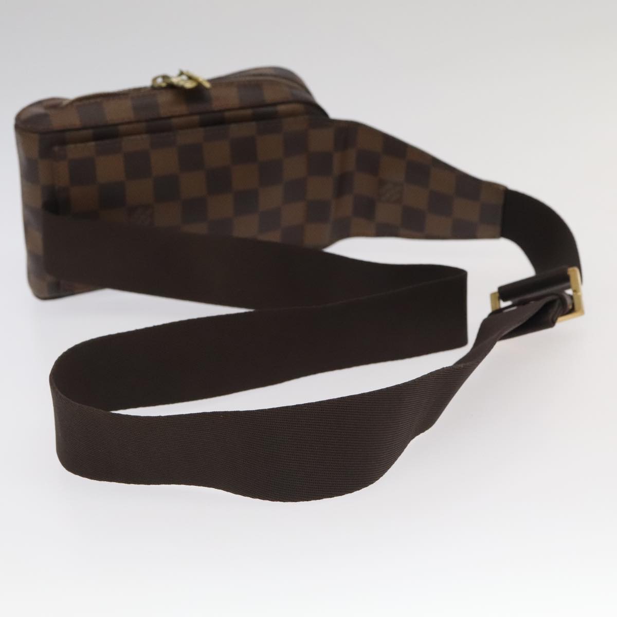 Louis Vuitton Geronimos Brown Canvas Shoulder Bag